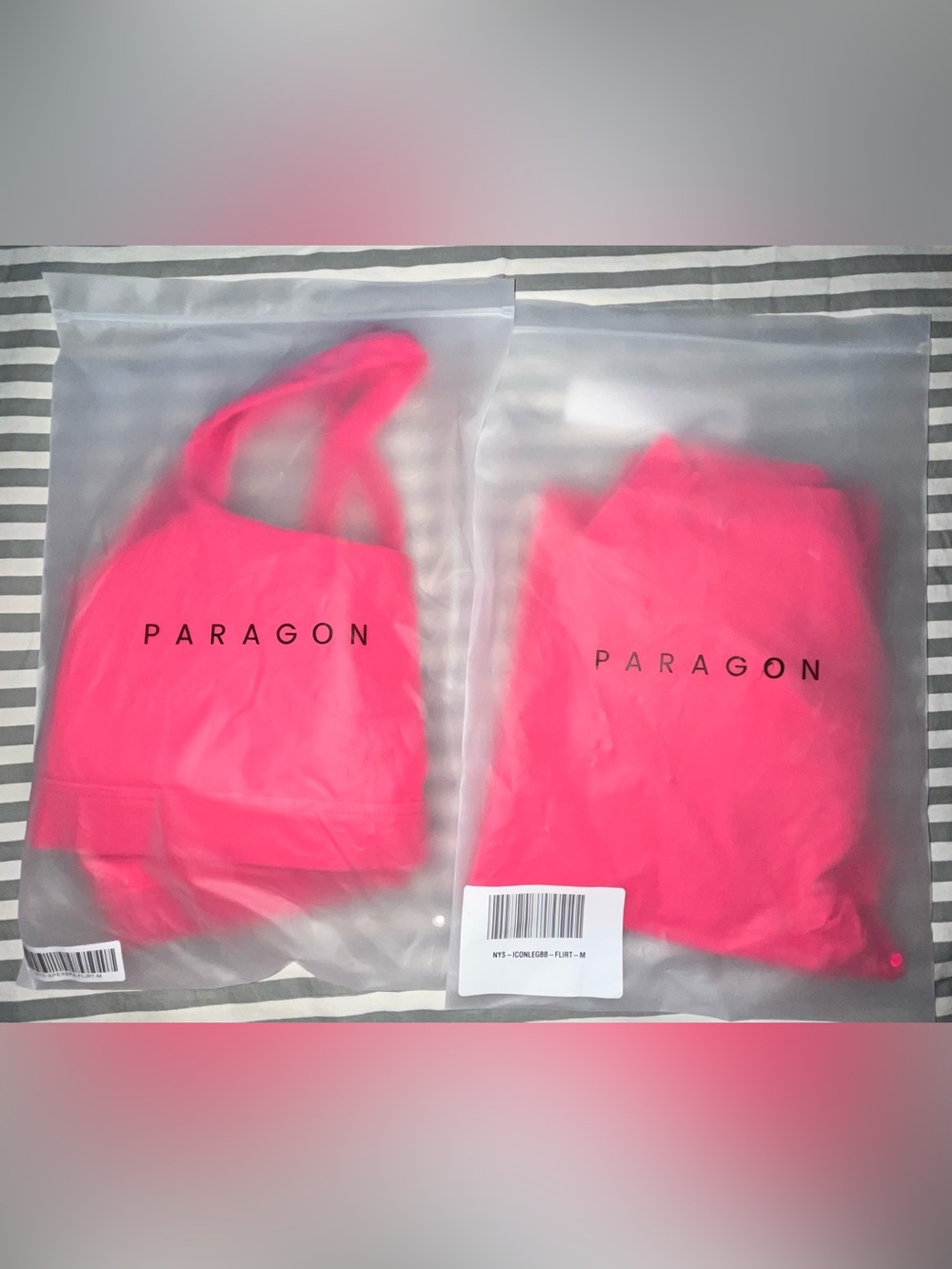 Paragon Fitwear RecStretch SculptSeam Legging + Apex Sports Bra in Flirt Sz M - Picture 6 of 6